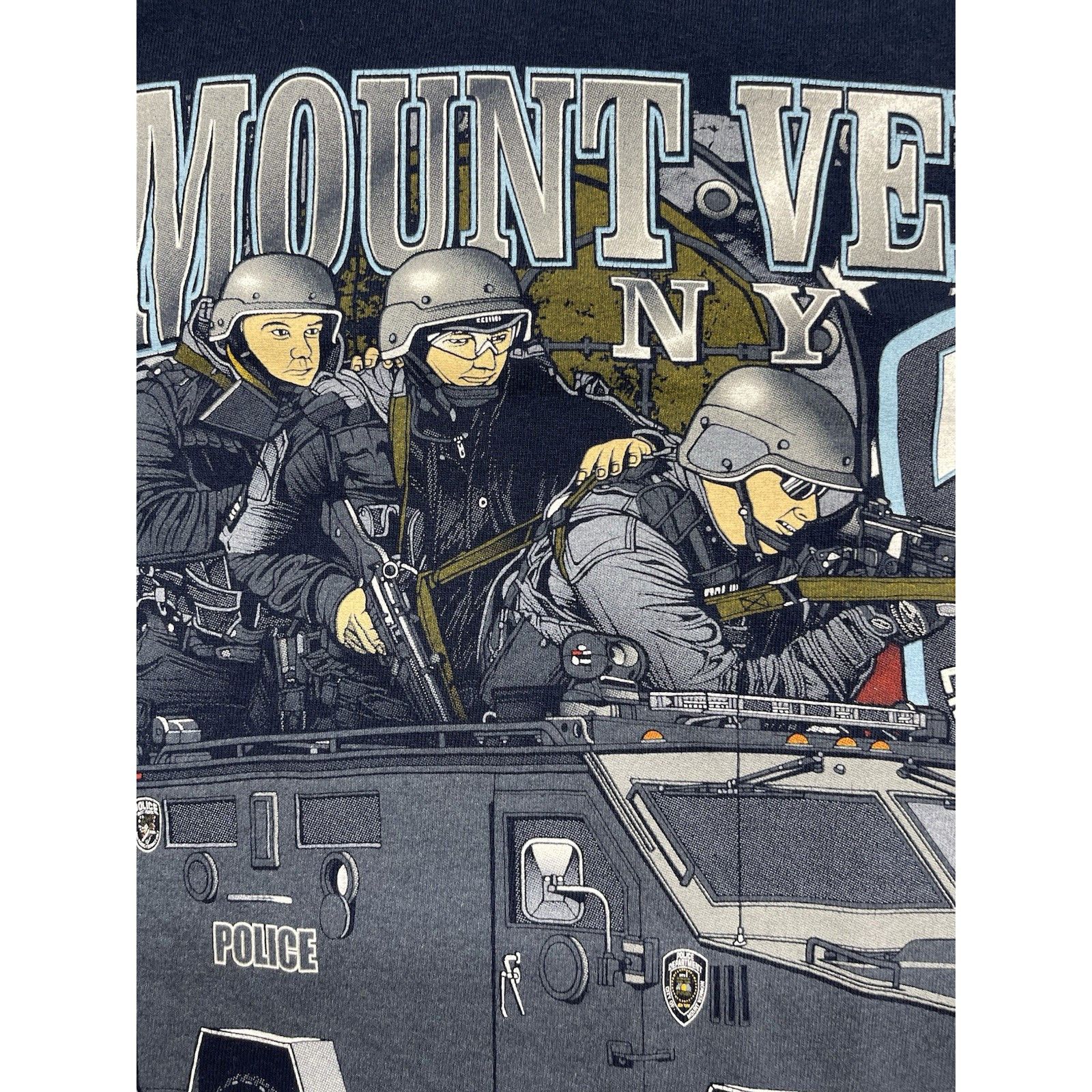 Other Mount Vernon NY Police ESU Lenco BearCat T-Shirt XL 1976 Tac Size US XL / EU 56 / 4 - 7 Thumbnail