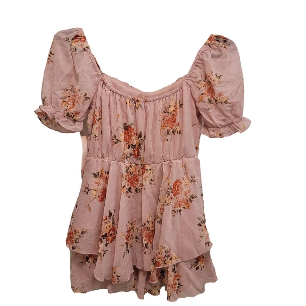 Other NWT Inspired Heart Pink Floral Dress Size S / US 4 / IT 40 - 2 Thumbnail