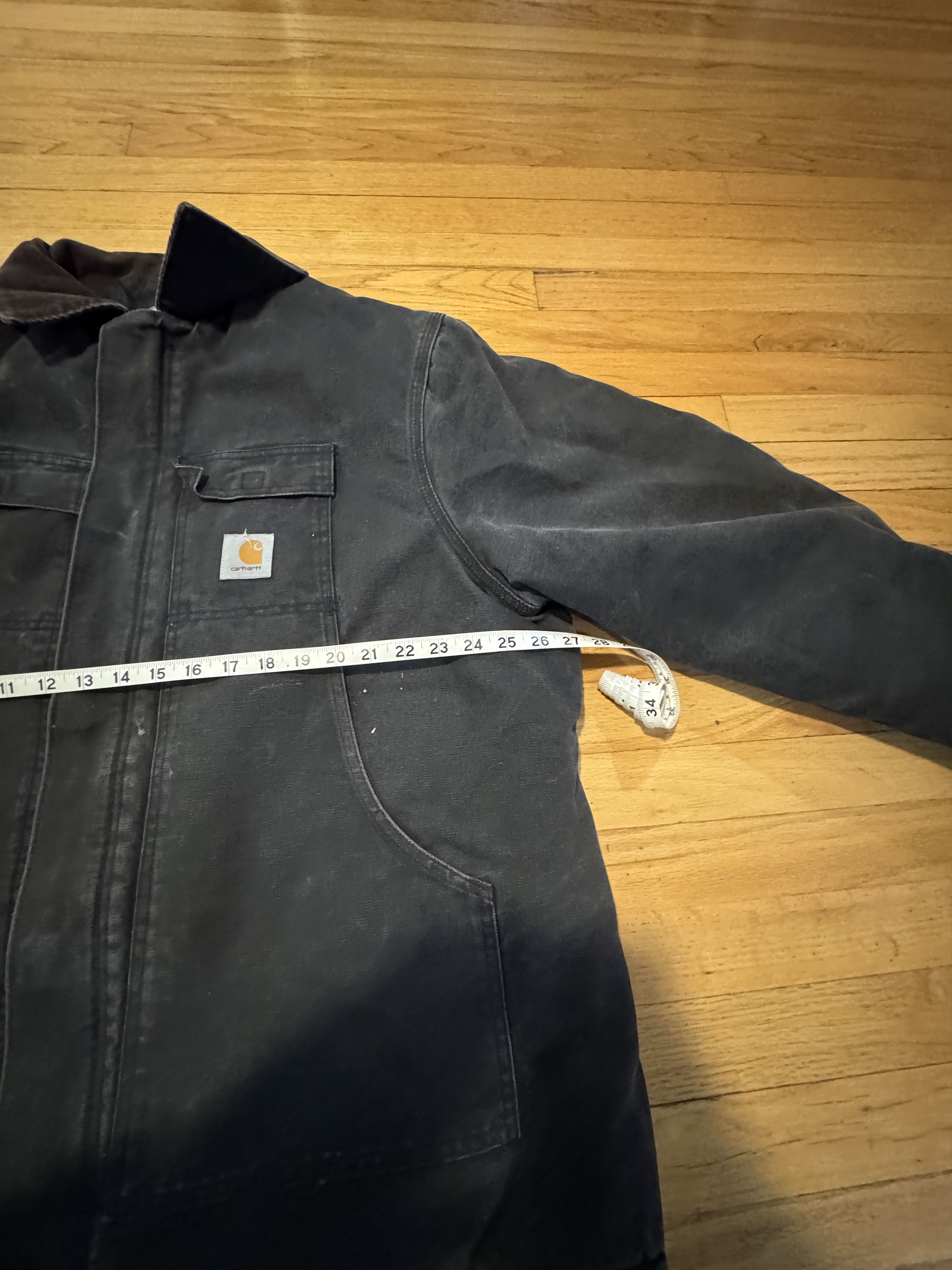 Carhartt Carhartt CO3 BLK Men's Black Insulated Canvas Coat Size US XL / EU 56 / 4 - 8 Thumbnail