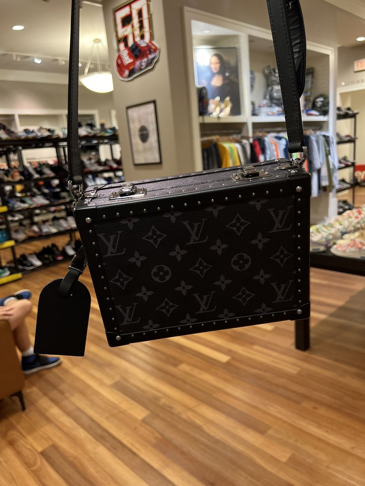 Louis Vuitton Louis Vuitton Clutch Box Monogram Eclipse Side Bag Size ONE SIZE - 11 Thumbnail