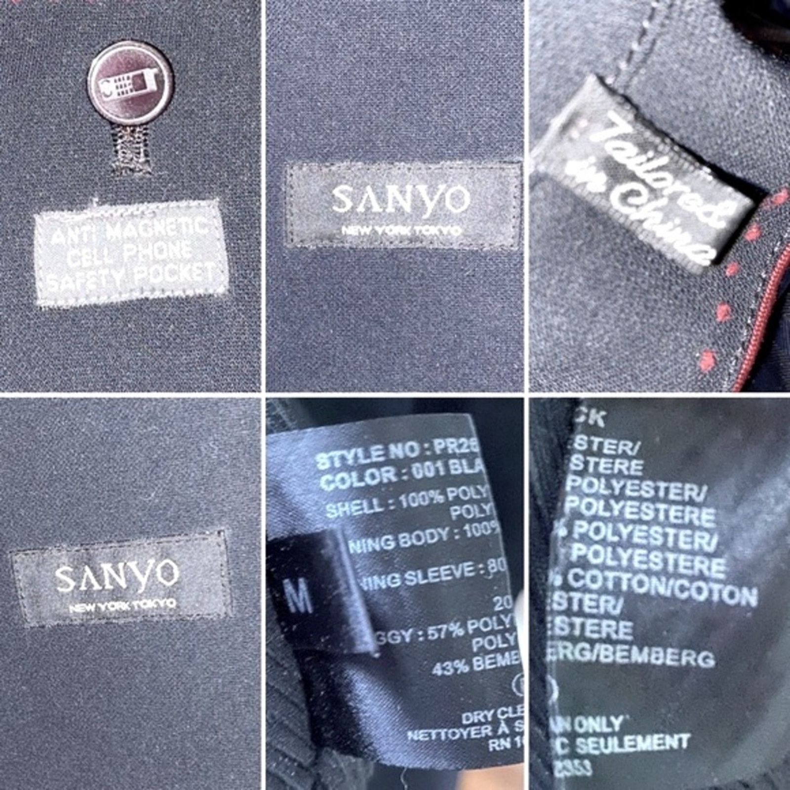 Sanyo Sanyo Tokyo $200 Men’s Water-Repellant Car Rain Coat Black M Size US M / EU 48-50 / 2 - 11 Thumbnail