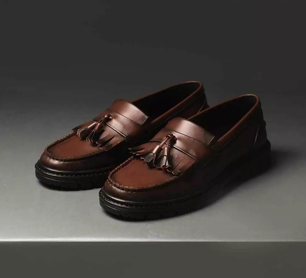 Designer × Ivy Crew × Simple Shoes Windsor Brown Chunky Leather Loafer Size US 10 / EU 43 - 1 Thumbnail