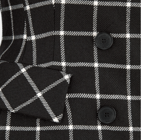 Dior o1w1db11225 451V64 Fitted Jacket in Black/White Size M / US 6-8 / IT 42-44 - 3 Thumbnail