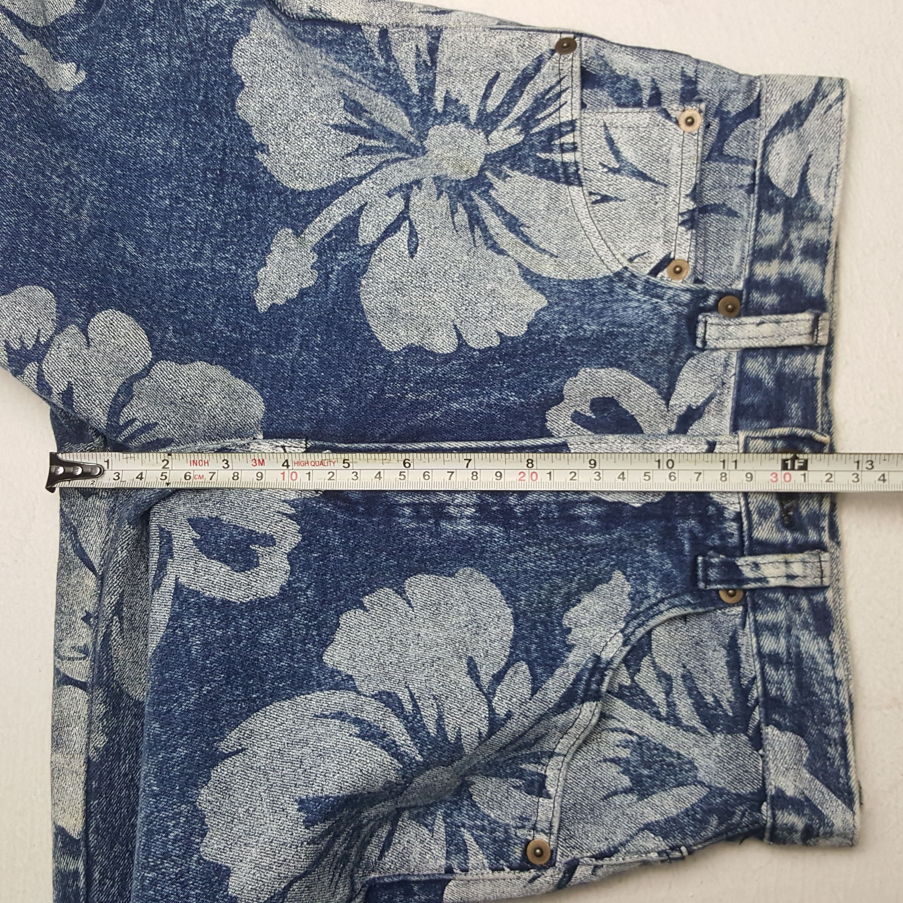 Vintage Vintage RYU Sports American Flower Design Skinny Denim Jeans Size US 26 / EU 42 - 11 Thumbnail
