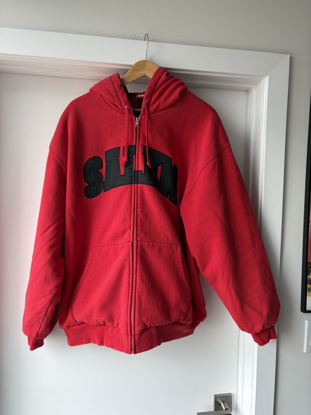 Supreme Supreme SALEM Red Zip Hoodie XL Size US XL / EU 56 / 4 - 1 Thumbnail