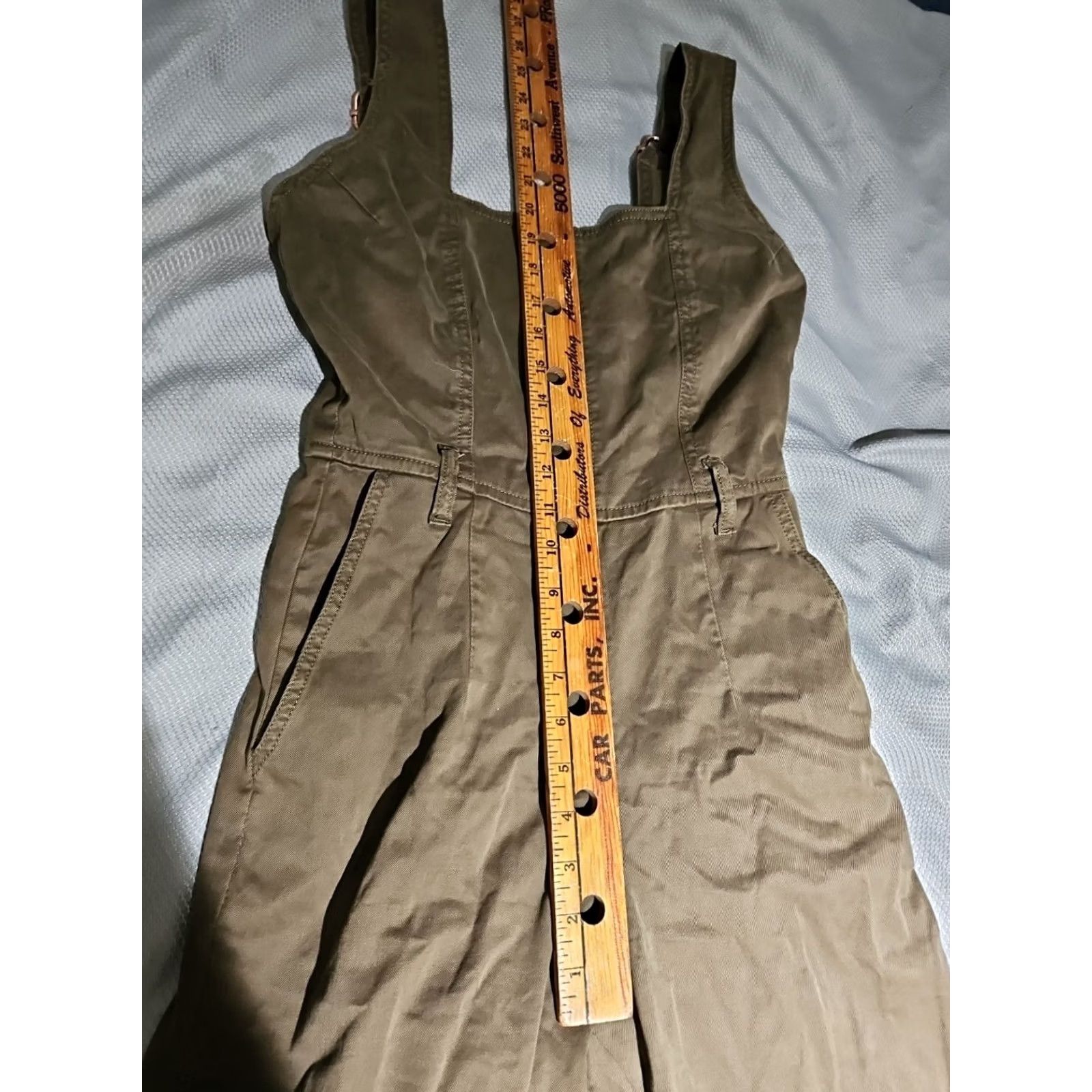 DL1961 DL1961 OVERALLS WOMENS S GREEN FERJA STRAIGHT LEG JUMPSUIT Size 28" / US 6 / IT 42 - 7 Thumbnail