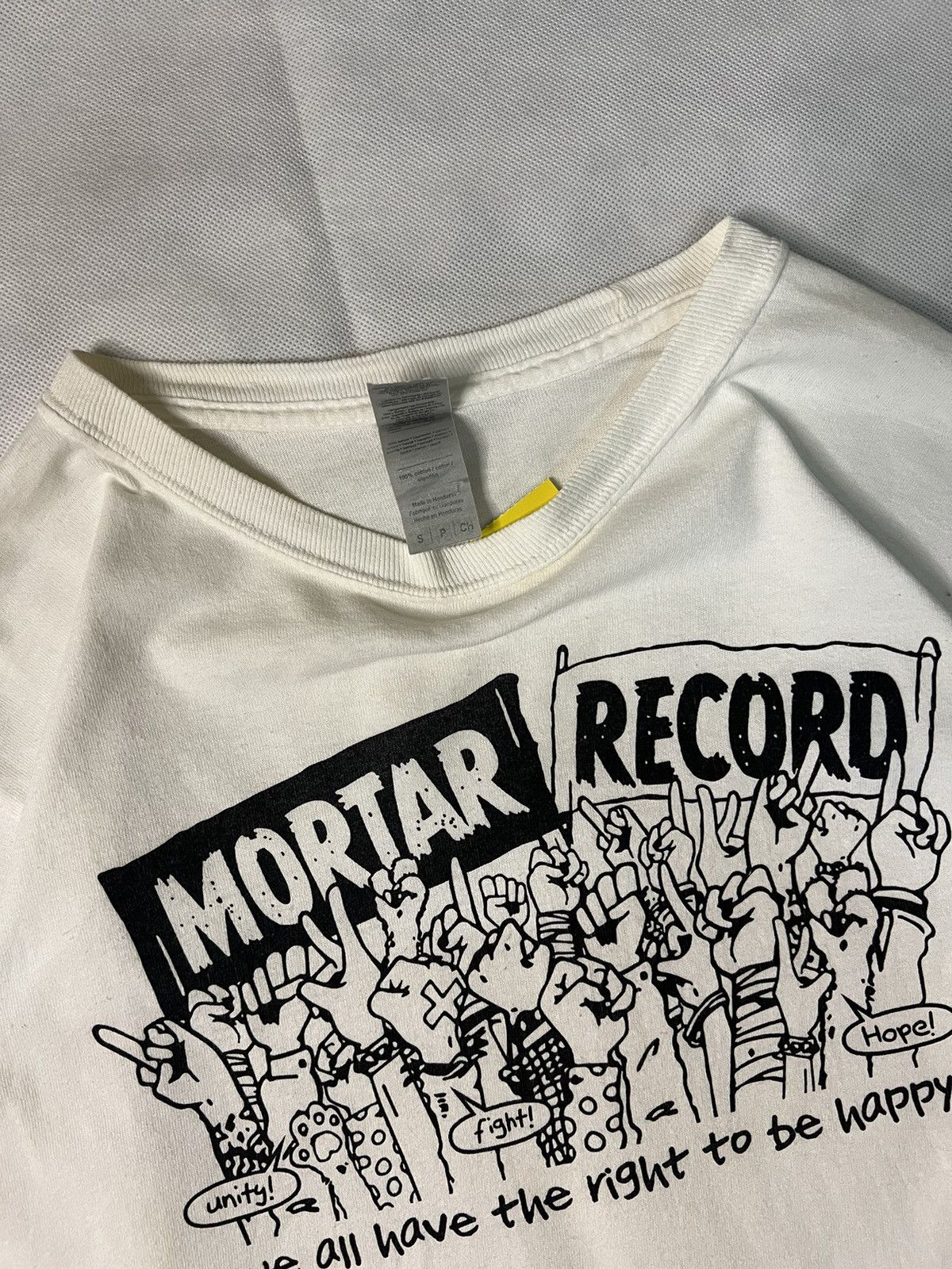 Band Tees Vintage Mortar Record Love Peace Unity Fight Hope Size US S / EU 44-46 / 1 - 3 Thumbnail