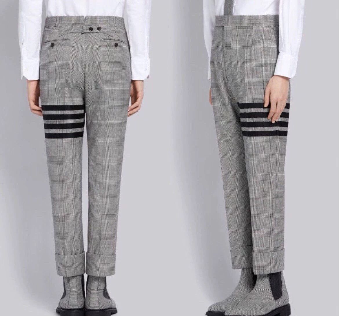 Thom Browne Thom Browne Houndstooth Chelsea Boots US7 New With Box Size US 7 / EU 40 - 7 Thumbnail