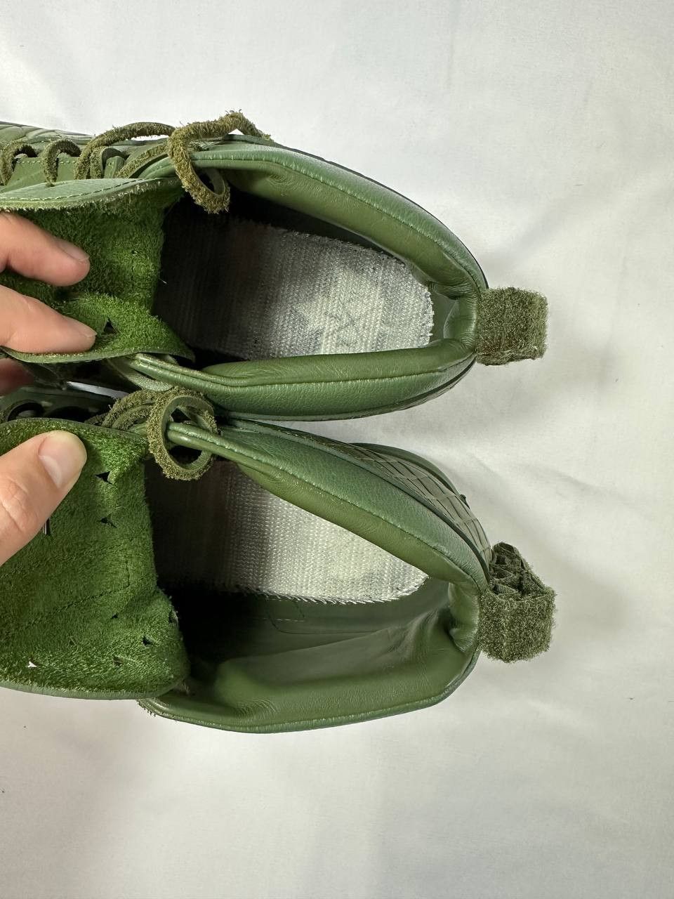 Patrick Mohr K1X x Patrick Mohr Mk6 Army Green High Leather Sneakers Size US 12 / EU 45 - 9 Thumbnail