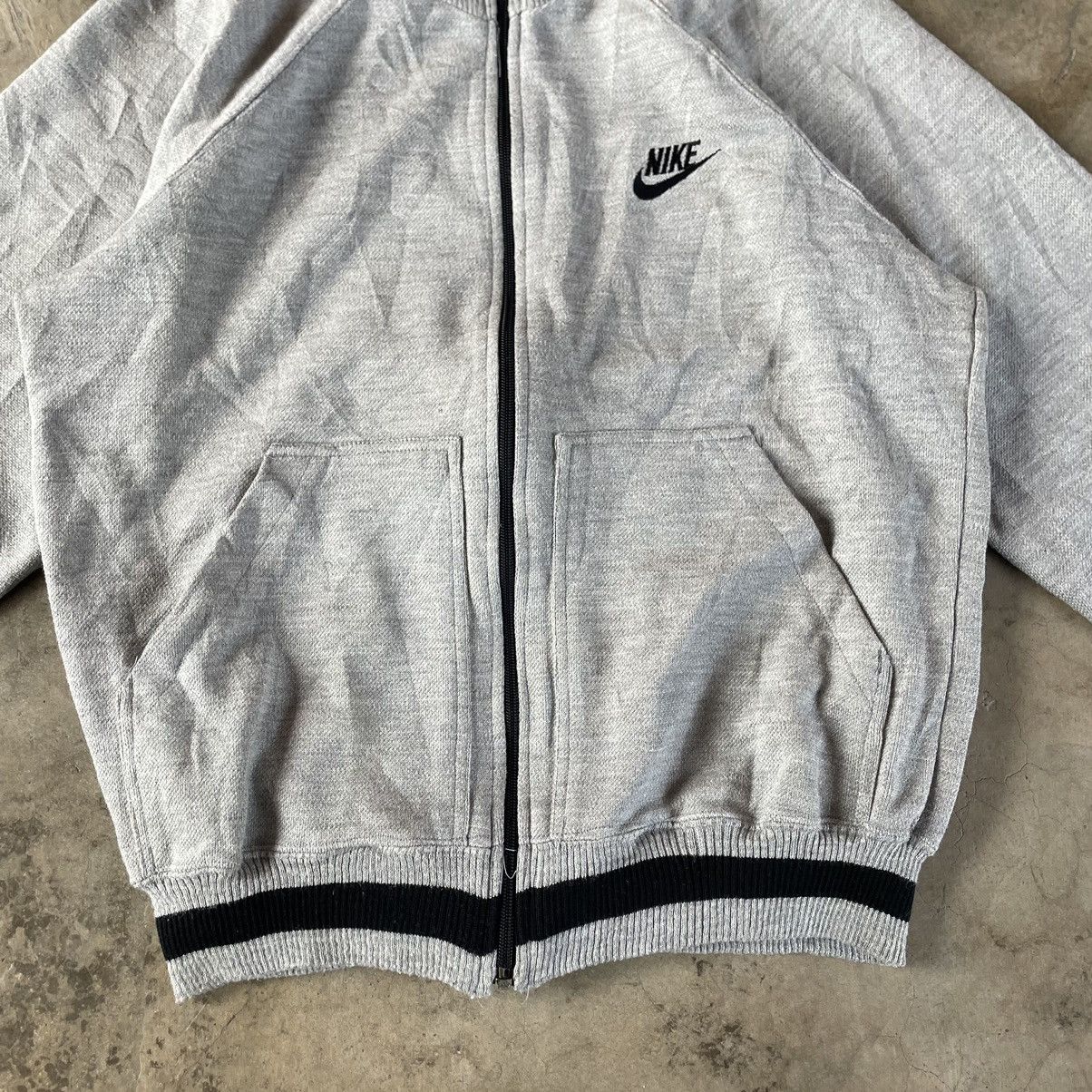 Japanese Brand × Nike × Vintage 🔥🔥Vintage Nike Mini Swoosh Logo Full Zipper Sweater Jacket Size US S / EU 44-46 / 1 - 3 Thumbnail
