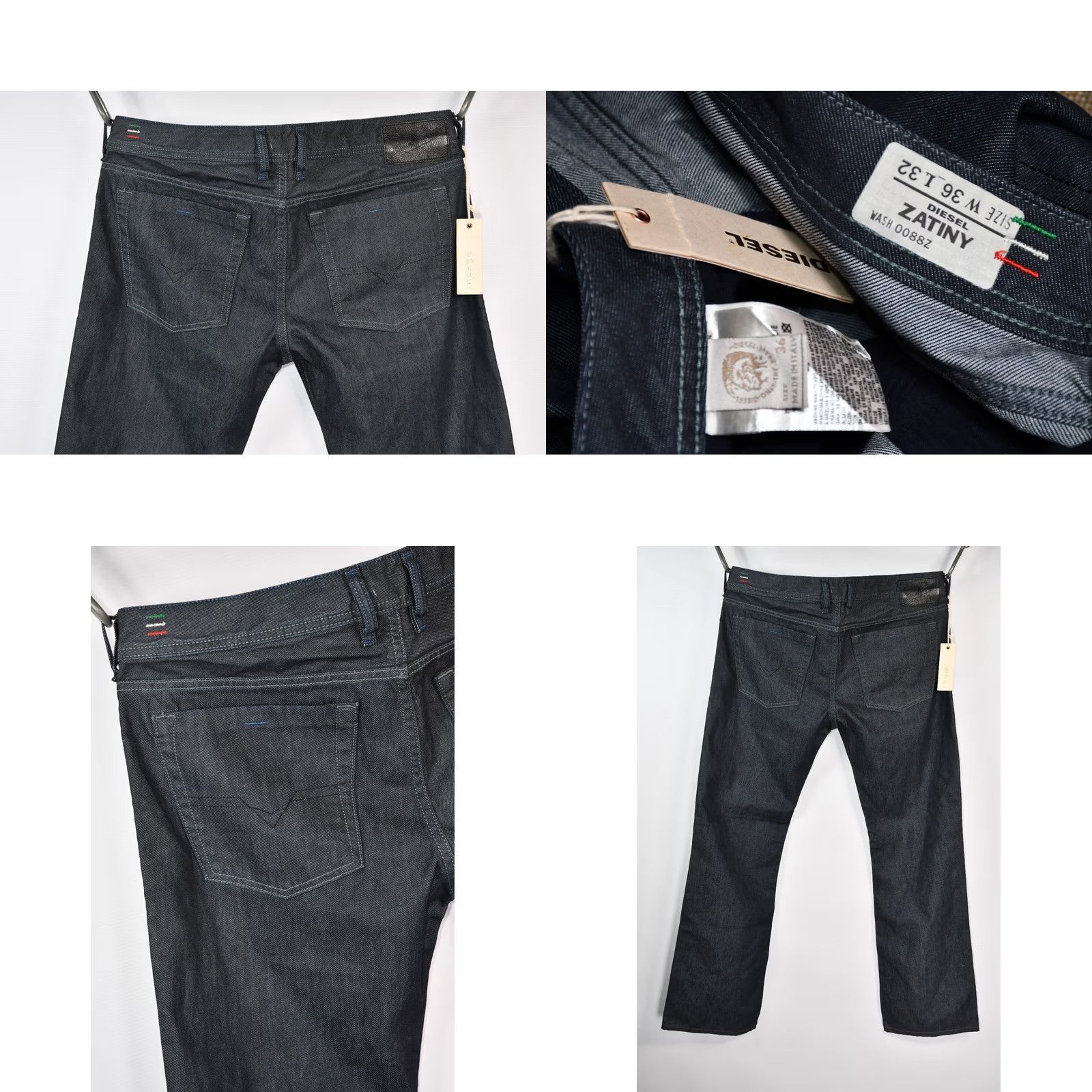 Diesel Diesel Zatiny Bootcut Jeans Diesel Zatiny 0088Z Bootcut W36/L32 Men Blue 100% Cotton Regular Jeans Mens Size US 36 / EU 52 - 8 Thumbnail