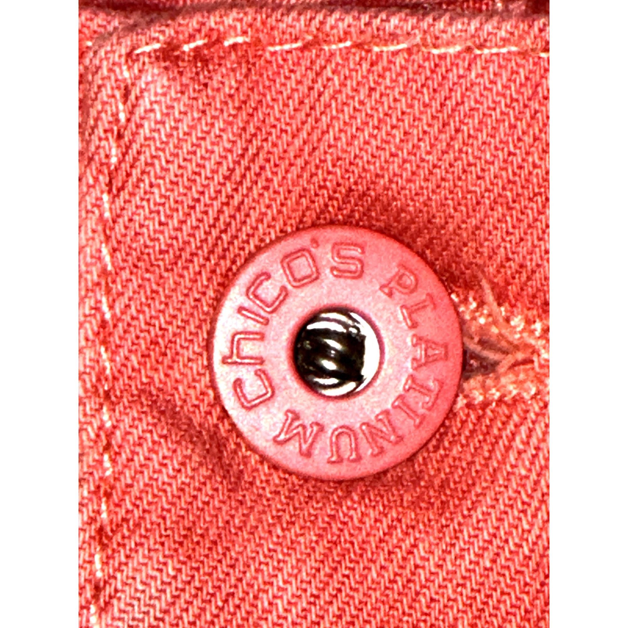 Chicos Chicos Platinum Denim Peach Slim Ankle Jeans Size 00 Cotton Size 24" / US 00 / IT 34 - 10 Thumbnail