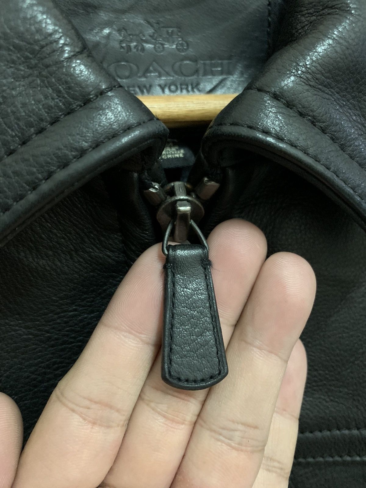 Coach COACH Zipper Leather Jacket Size US M / EU 48-50 / 2 - 5 Thumbnail