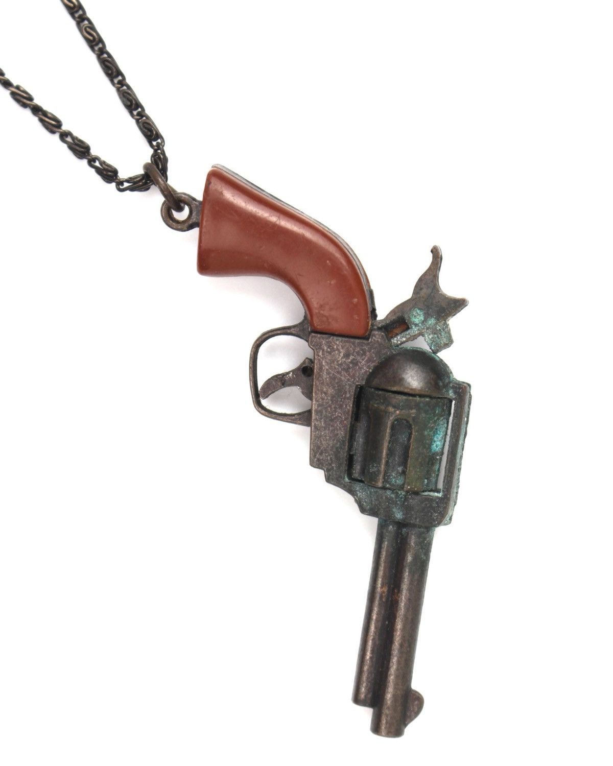 Vintage 1980S JAPANESE MADE 火薬鉄砲 KANE-CAP MINI GUN NECKLACE Size ONE SIZE - 5 Thumbnail