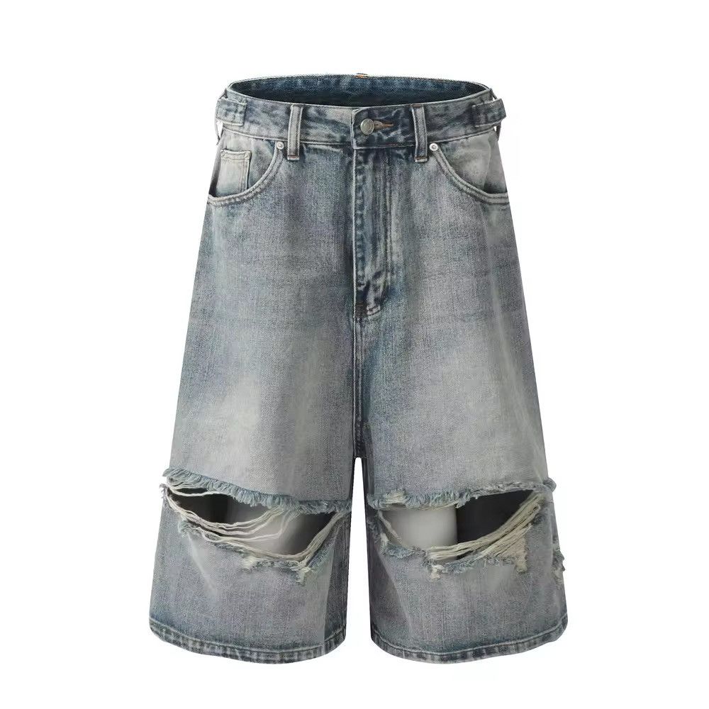 Japanese Brand × Jean Ripped Jorts Jeans Streetwear Size US 29 - 3 Thumbnail