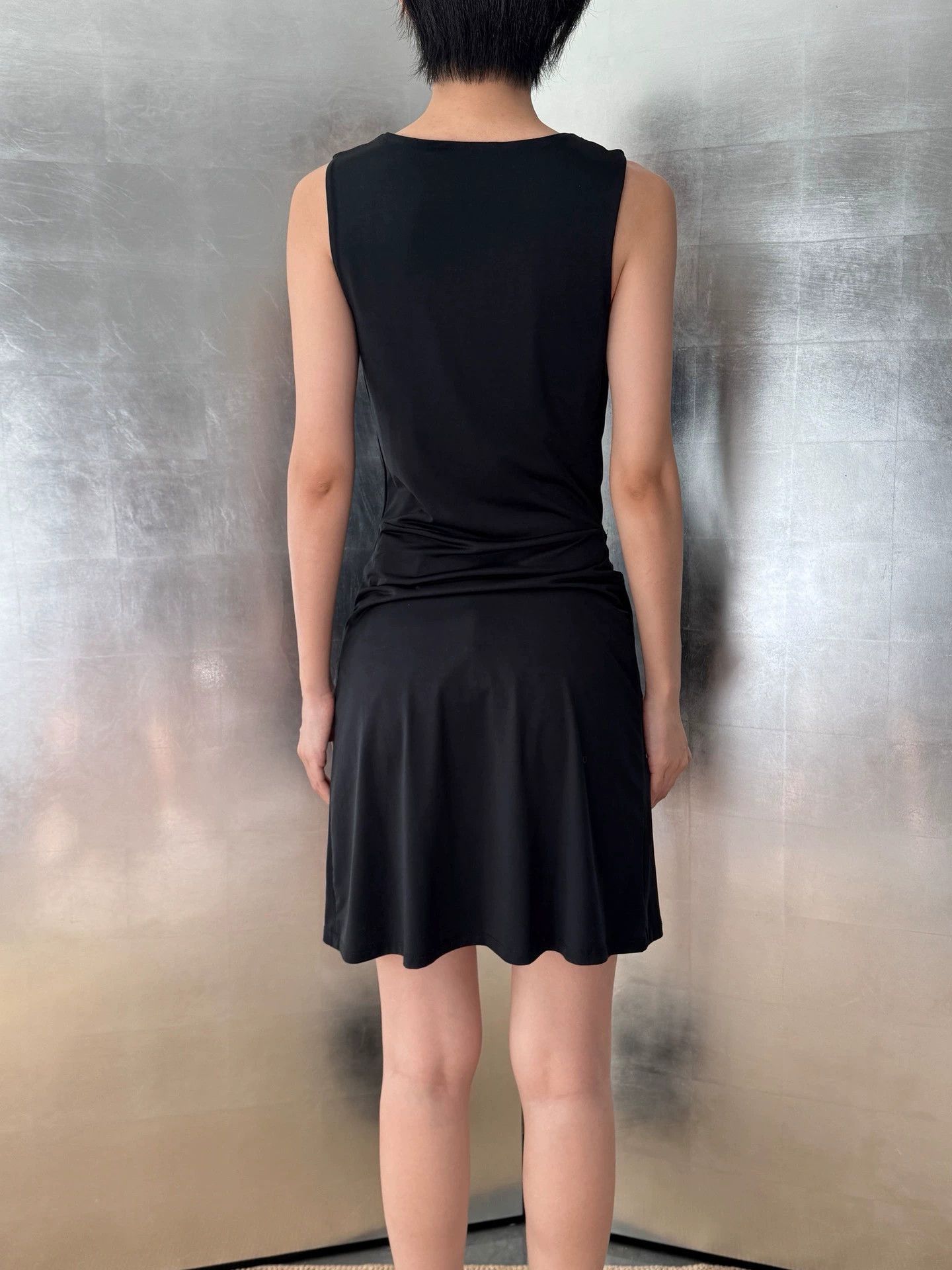 Vintage French Vintage Plunge Neck Waisted Stretchy Dress 36 Size XS / US 0-2 / IT 36-38 - 7 Thumbnail