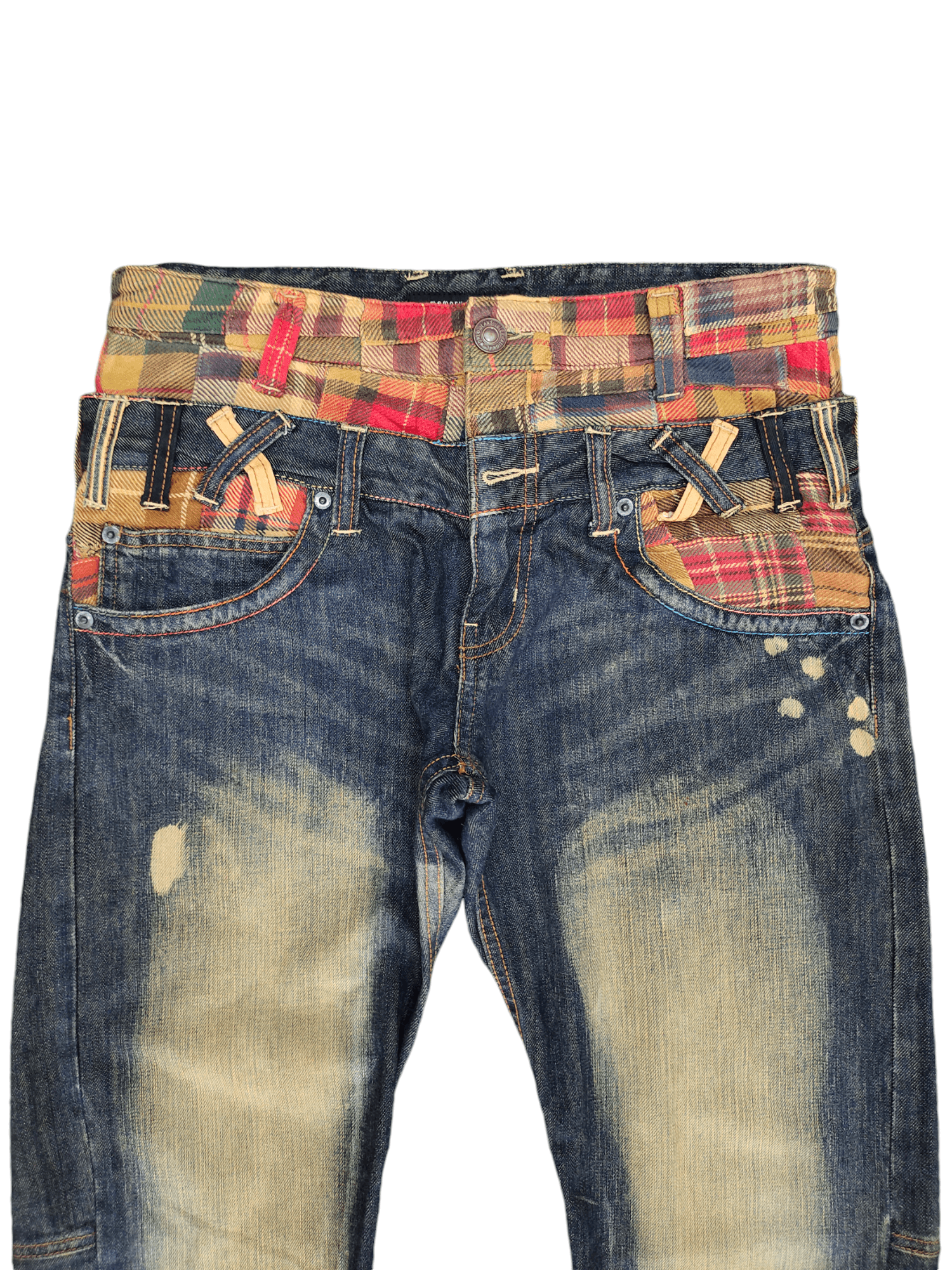 If Six Was Nine Japanese Memory Special Double Waist Jean Kapital Ppfm Style Size US 31 - 2 Thumbnail