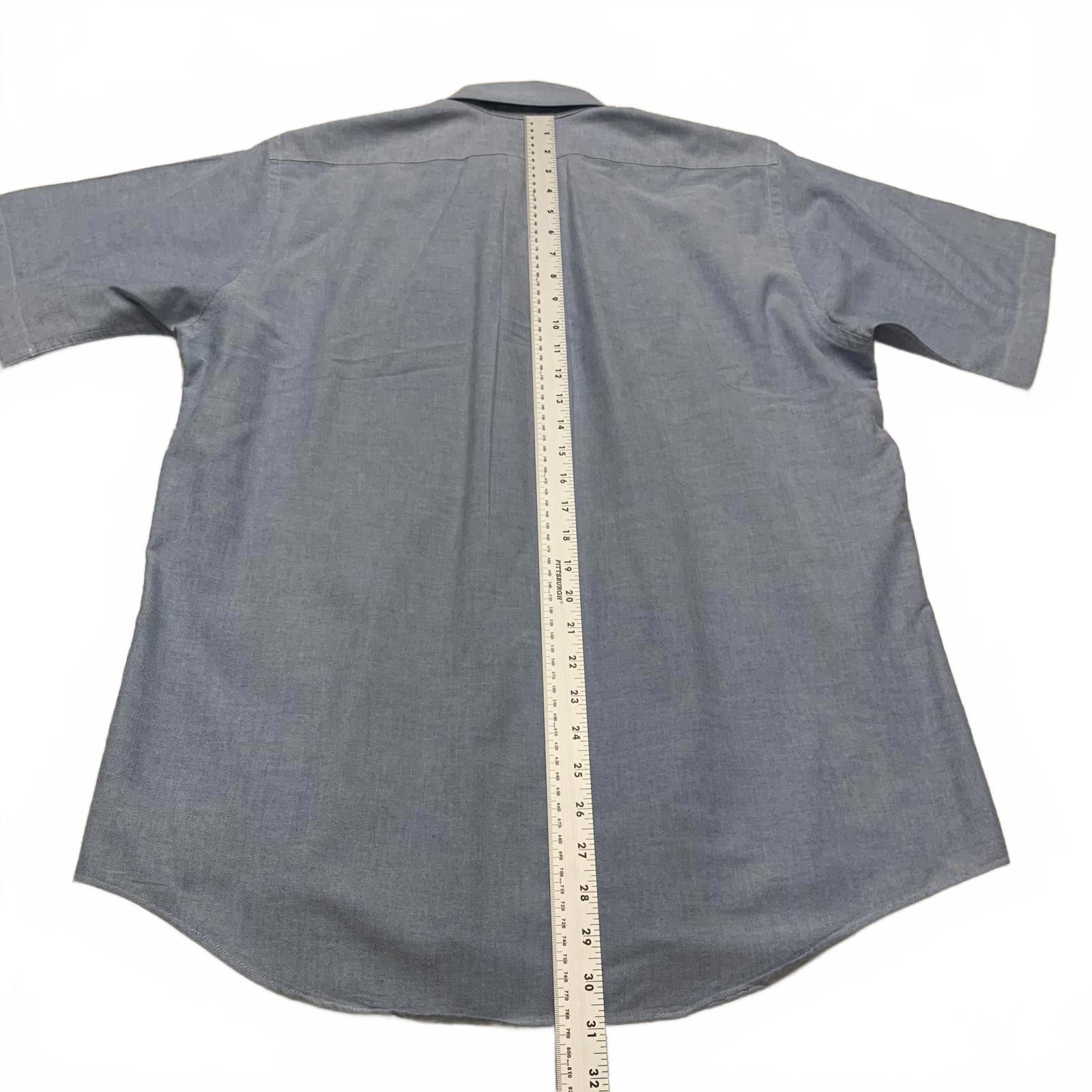 L.L. Bean L.L. Bean Light Blue Short Sleeve Button-Up Shirt L Size US L / EU 52-54 / 3 - 7 Thumbnail