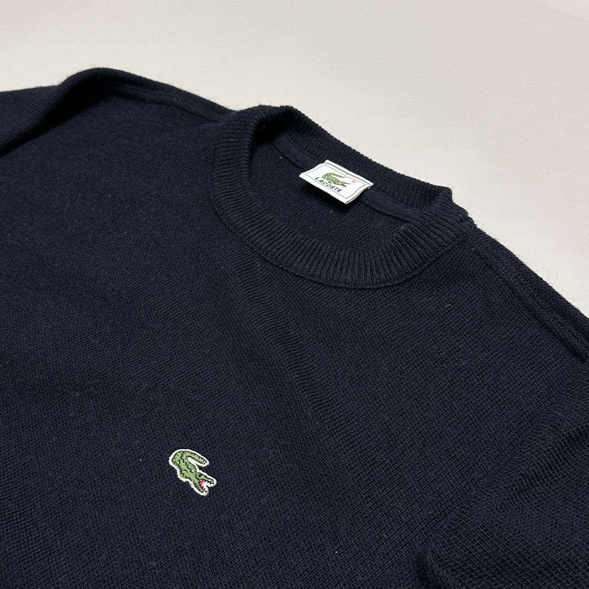 Lacoste Vintage Wool Lacoste Sweater logo Size US XXL / EU 58 / 5 - 2 Thumbnail