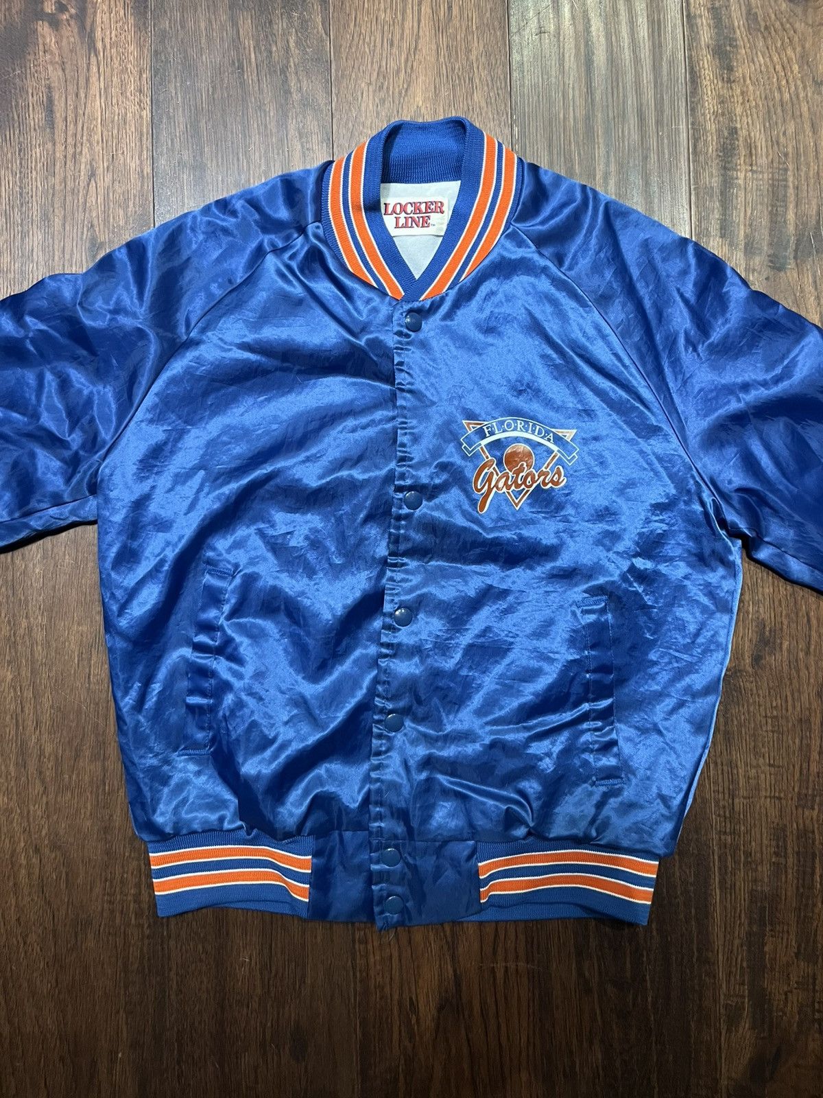 NCAA Vintage Florida Gators Locker Line Satin Jacket Size US M / EU 48-50 / 2 - 2 Thumbnail