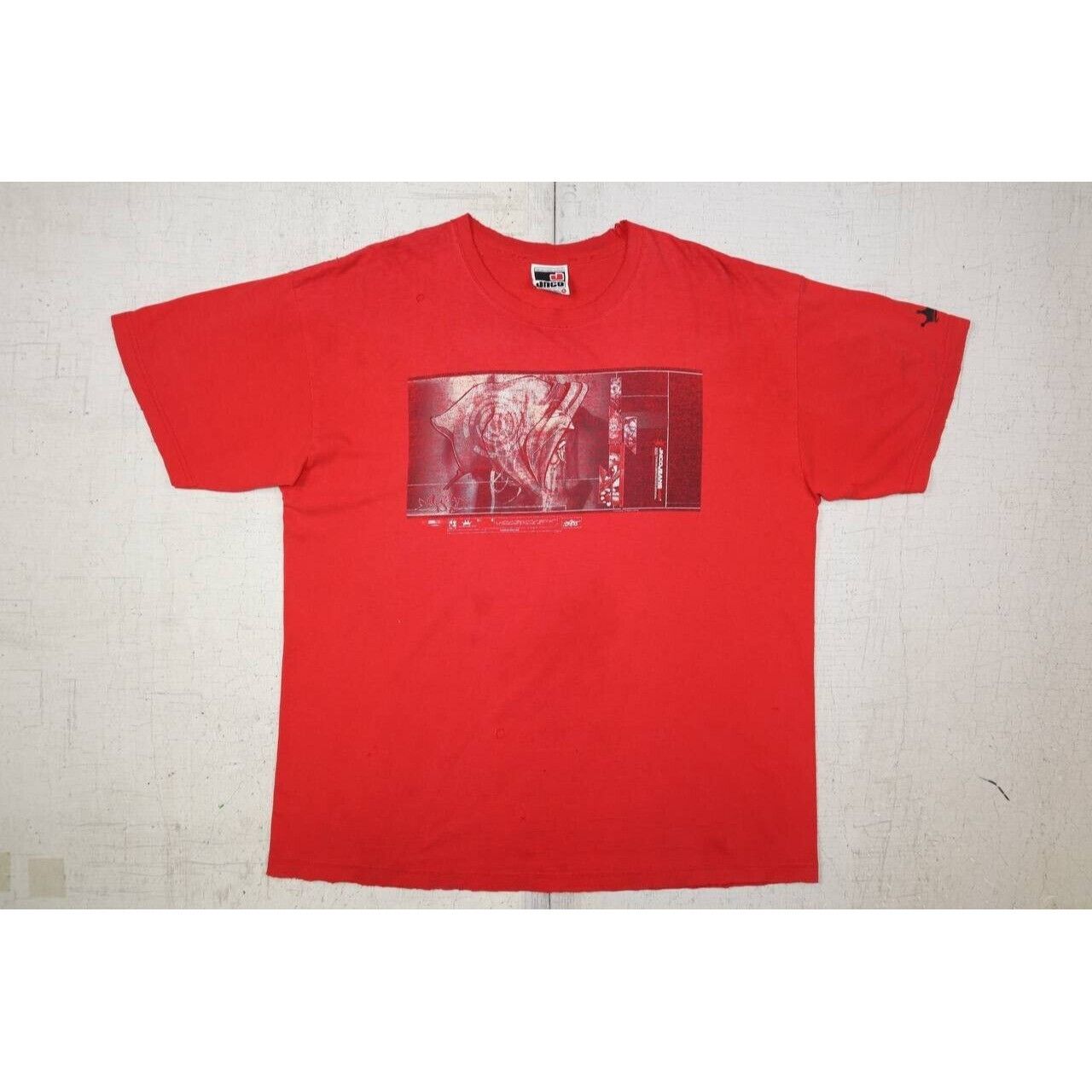 JNCO VTG Y2K JNCO Jeans Graphic T Shirt Anime Red Made In USA XL Size US XL / EU 56 / 4 - 2 Thumbnail