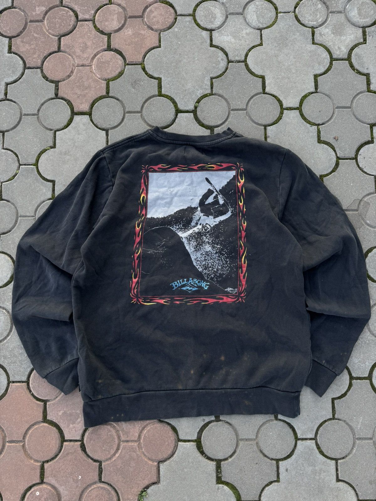 Billabong × Vintage Vintage Billabong Surf Big Logo Sweatshirt Y2K Size US XL / EU 56 / 4 - 1 Thumbnail