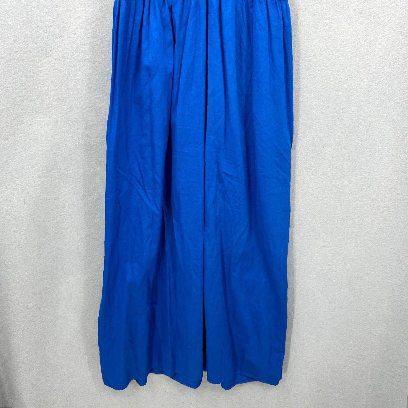 Vintage VINTAGE Lacausa Women Maxi Dress Casual Boho Beach Cotton S Strap Blue 90s Womens Size S / US 4 / IT 40 - 5 Thumbnail