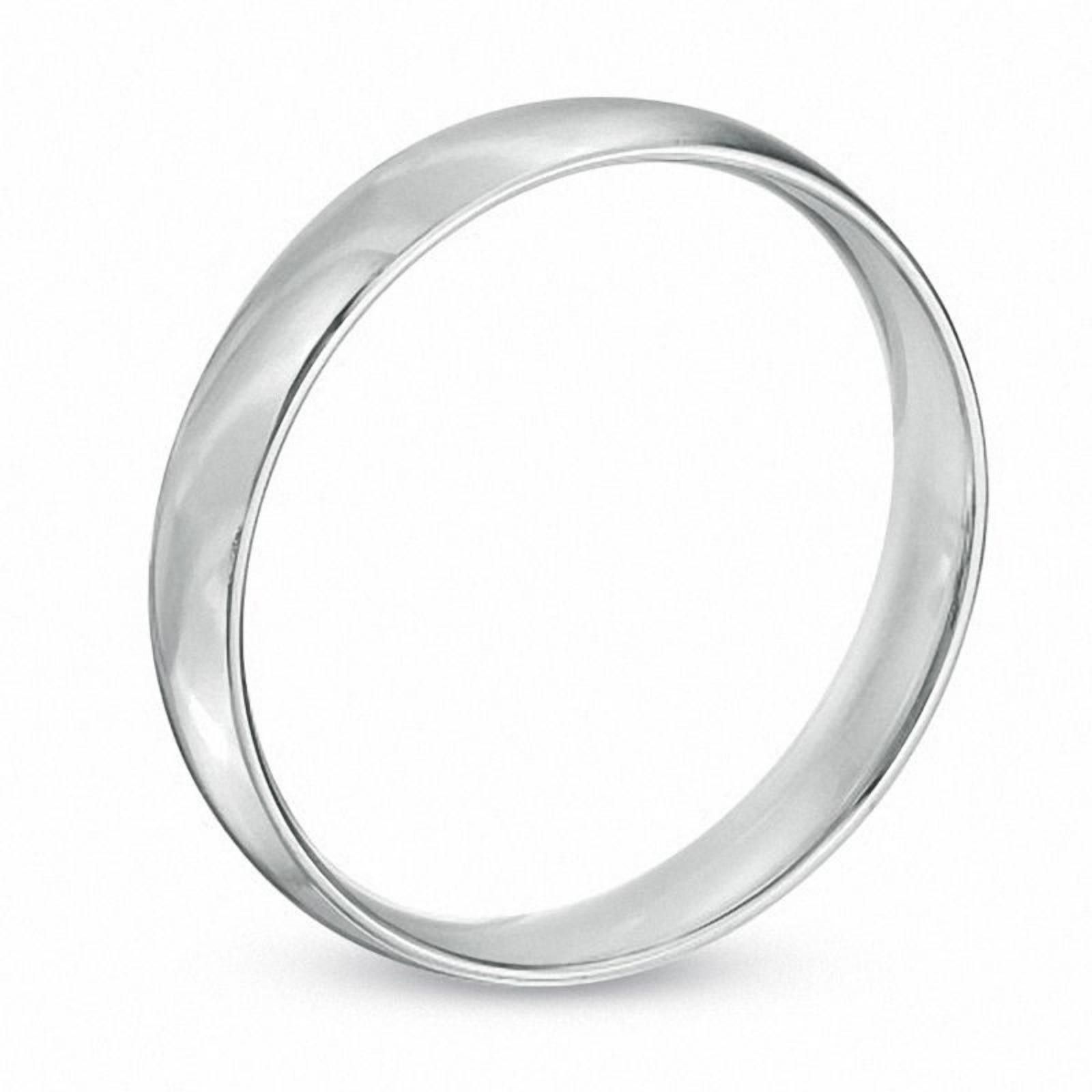 Macys Men's Polished Wedding Ring in Sterling Silver - Size 10 Size ONE SIZE - 3 Thumbnail