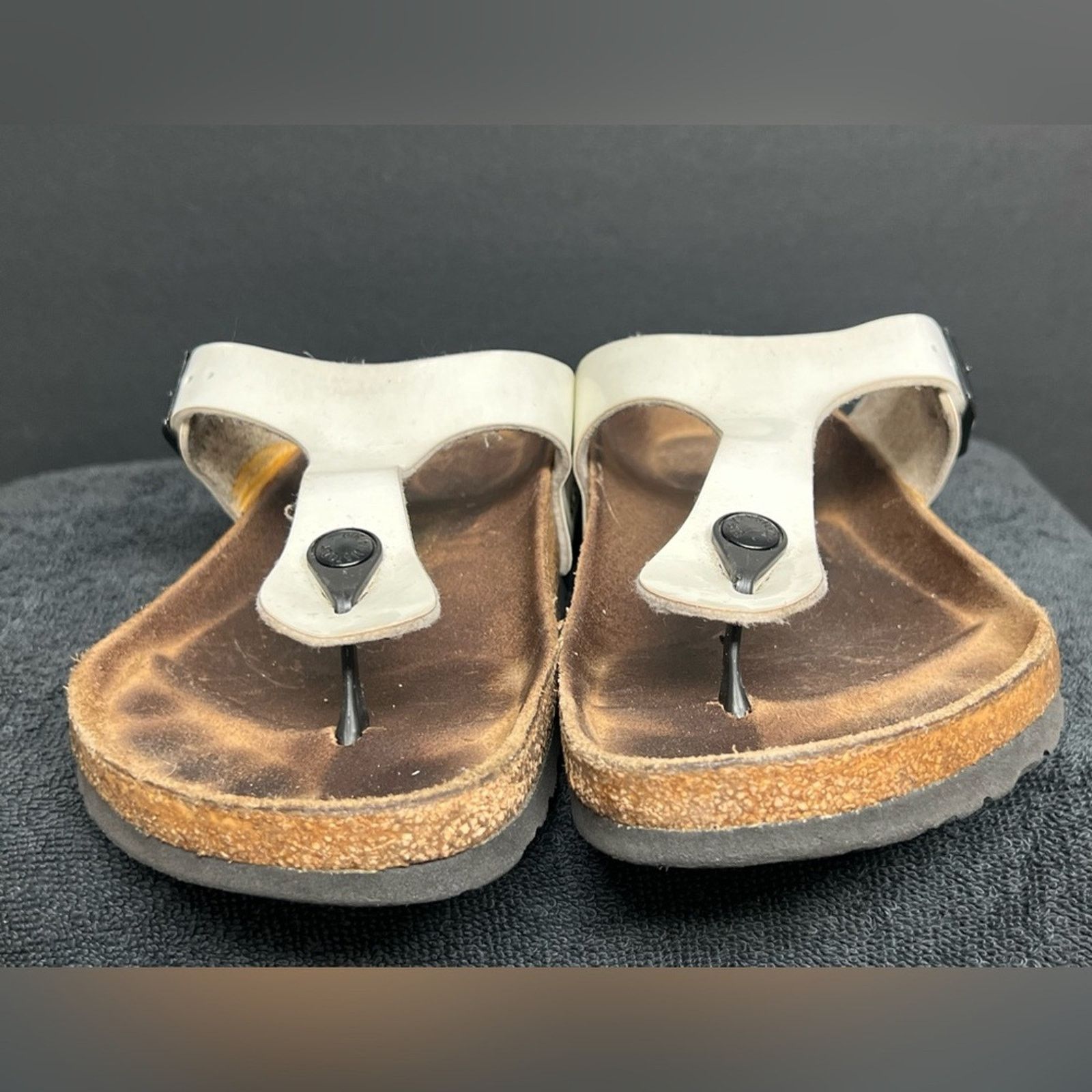 Birkenstock Birkenstock Gizeh Birko Sandal Sz 42 EU 11 US White Leather Size US 11 / IT 41 - 5 Thumbnail