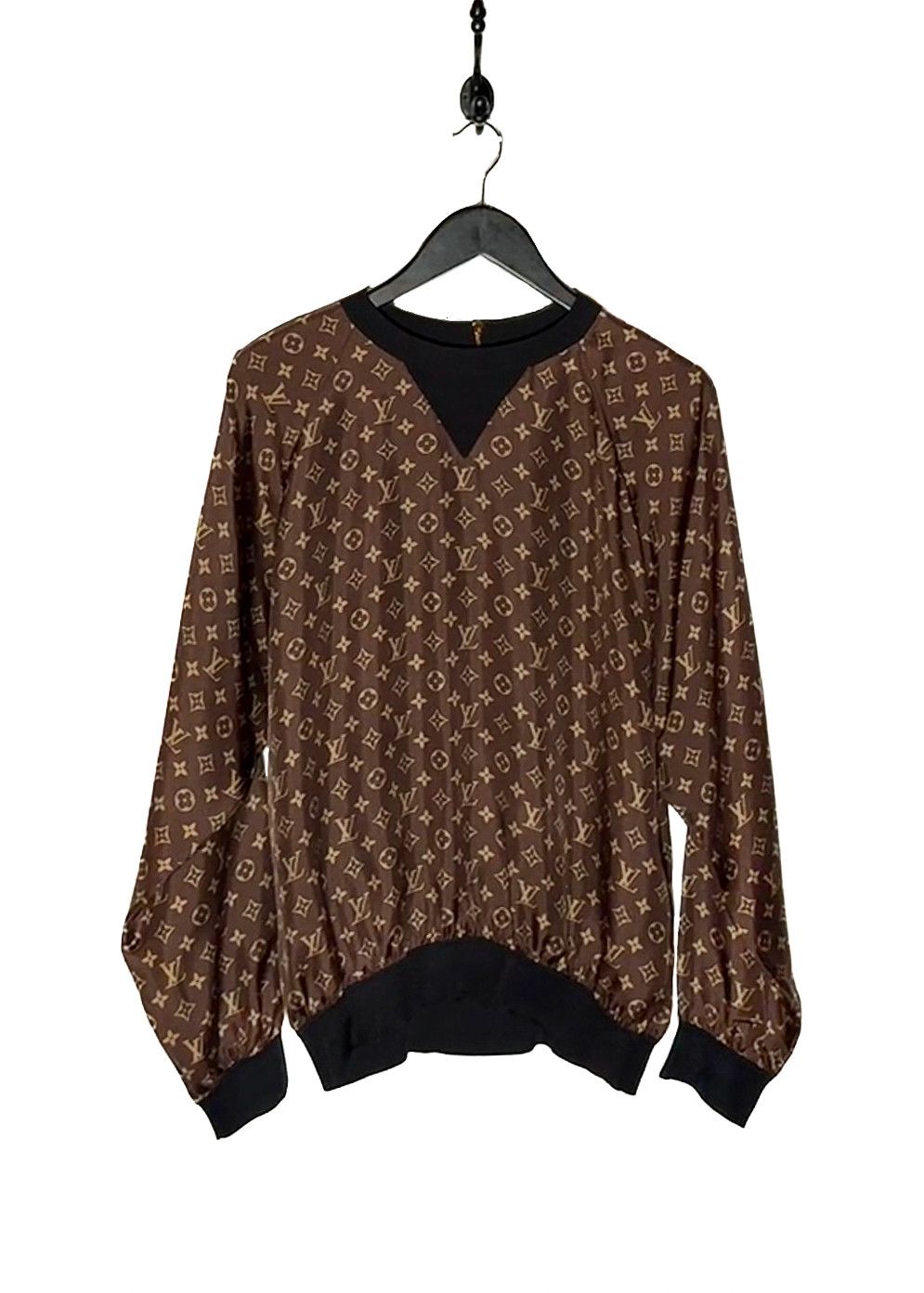 Louis Vuitton Louis Vuitton 2021 Brown Monogram Silk Sporty Sweater Size M / US 6-8 / IT 42-44 - 1 Thumbnail