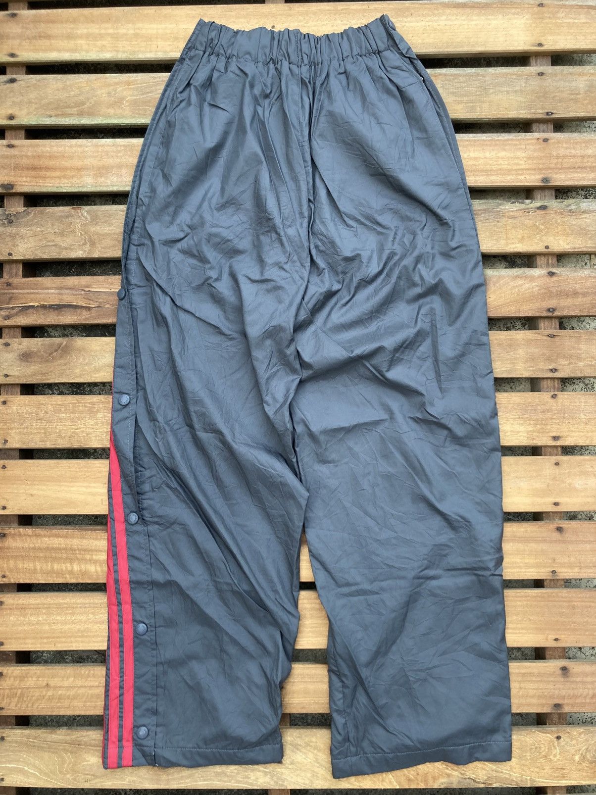 Vintage Vintage OG Adidas Snap Button Unisex Baggy Wide Track Pants Size US 32 / EU 48 - 3 Thumbnail
