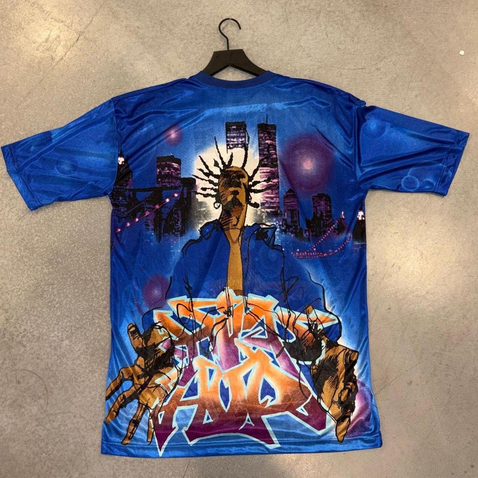 Other Blue y2k graffiti streetwear tee Size US L / EU 52-54 / 3 - 2 Thumbnail