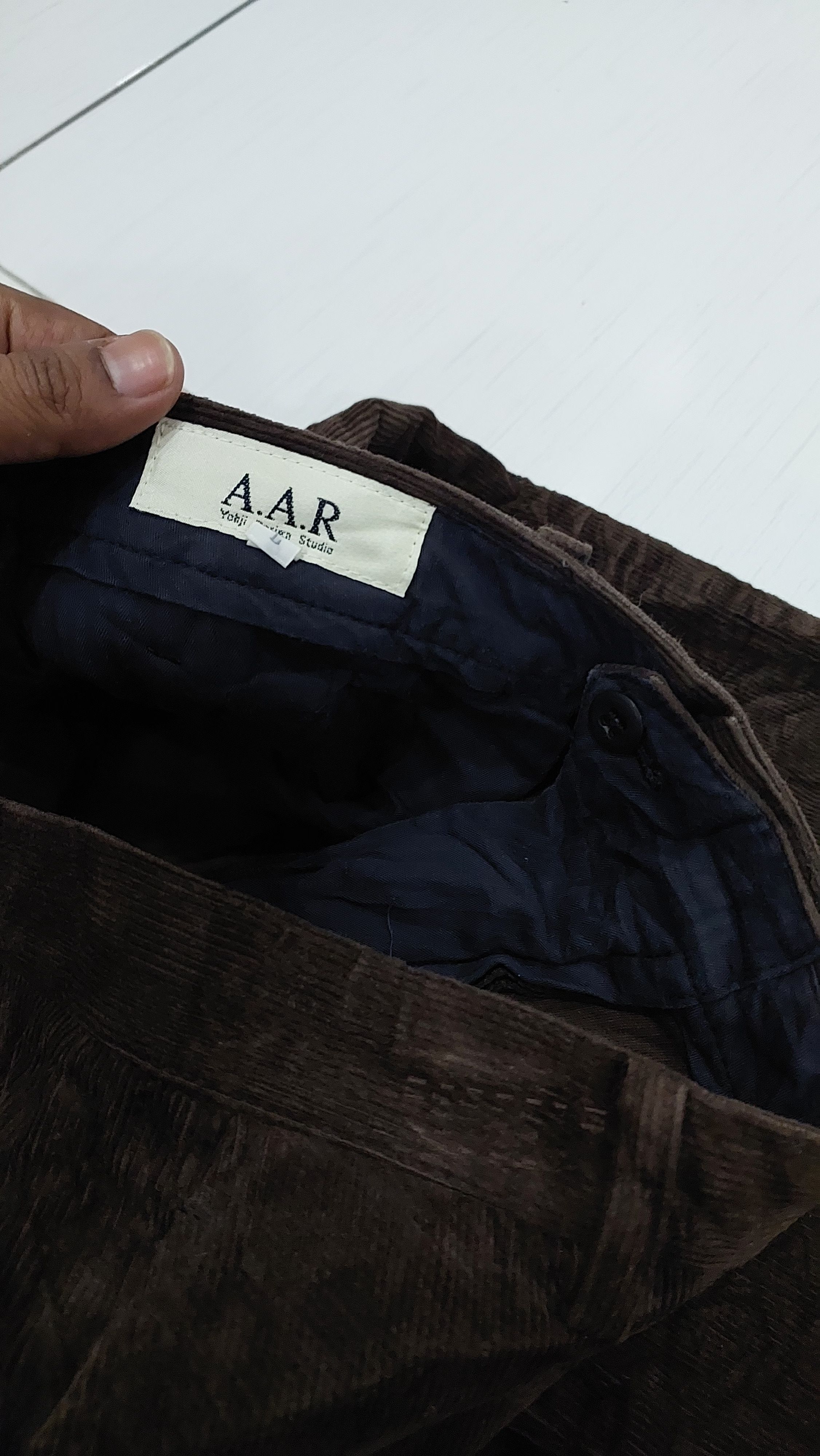 Yohji Yamamoto A.A.R YOHJI DESIGN STUDIO YOHJI YAMAMOTO CORDUROY PANT Size US 31 - 7 Thumbnail