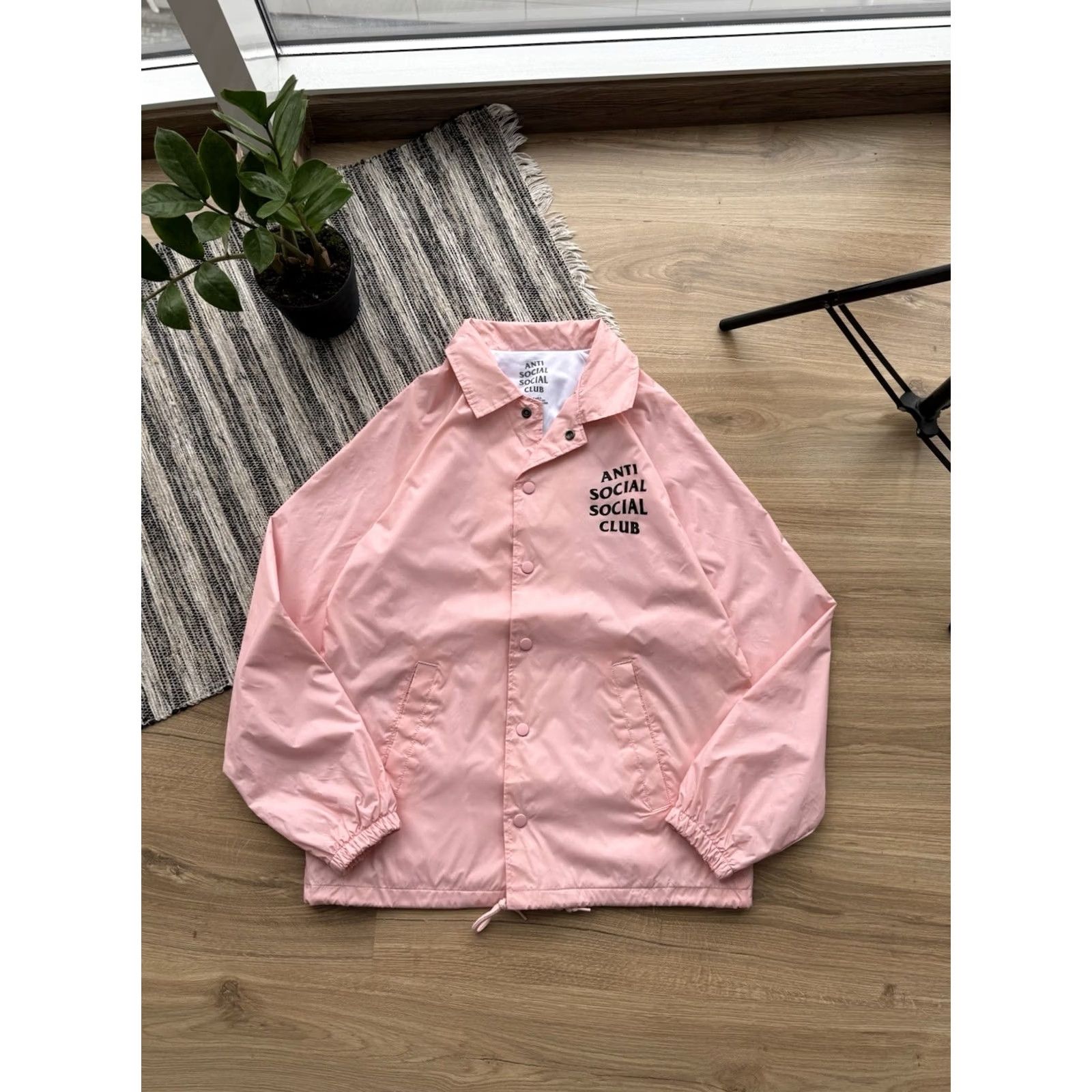 Anti Social Social Club VINTAGE Anti Social Social Club Jacket Mens Windbreaker Pink S USA Made Nylon Chest 53cm Length 69cm Size US S / EU 44-46 / 1 - 2 Thumbnail