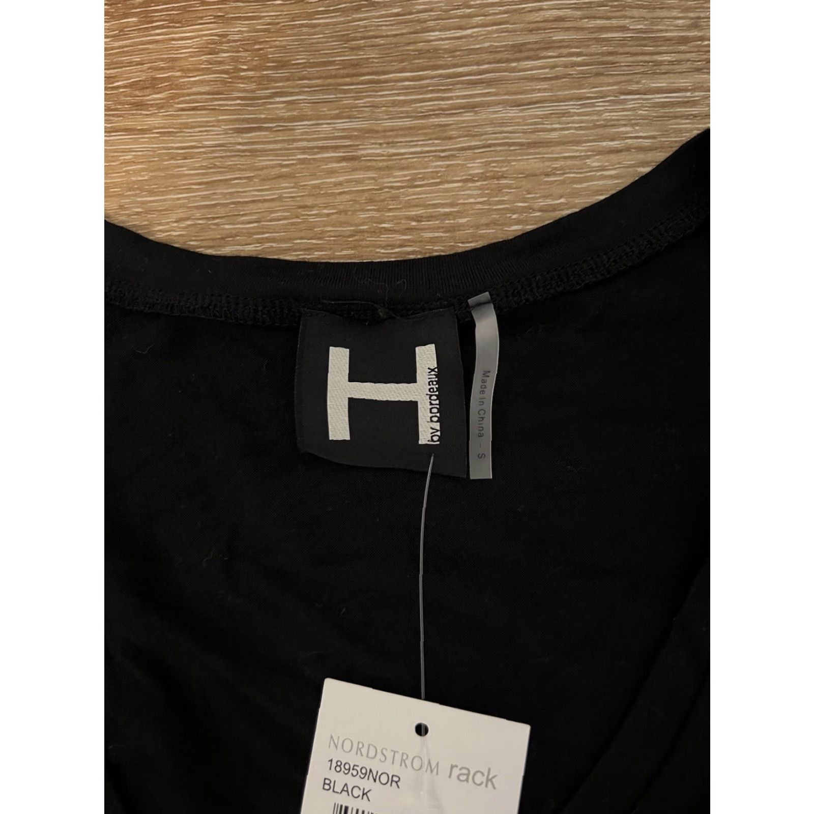 FRED H by Bordeaux Blouse Short Sleeve V-Neck Womens Black XS? No, size S. Size S / US 4 / IT 40 - 3 Thumbnail