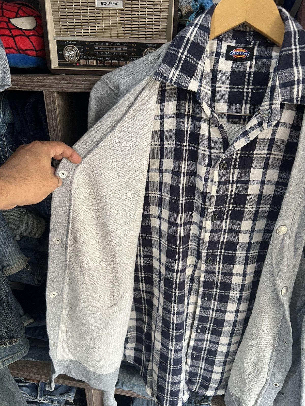 Dickies 🔥Rare Dickies Fortworth Texas Flannel Button Cardigan Size US M / EU 48-50 / 2 - 12 Thumbnail