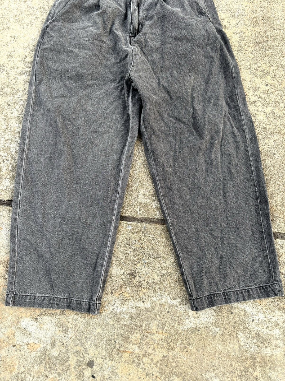 Japanese Brand Vintage Beno Exclusive Label Baggy Jeans Faded Black Size US 30 / EU 46 - 5 Thumbnail