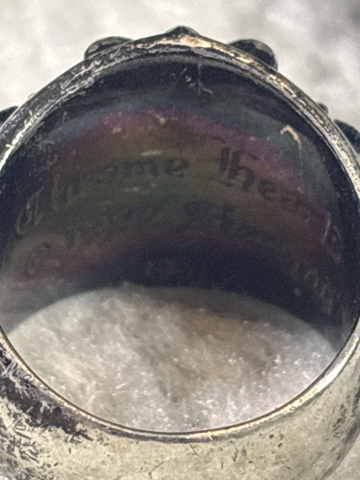 Chrome Hearts CHROME HEARTS BLACK SILVER RING Size ONE SIZE - 10 Thumbnail