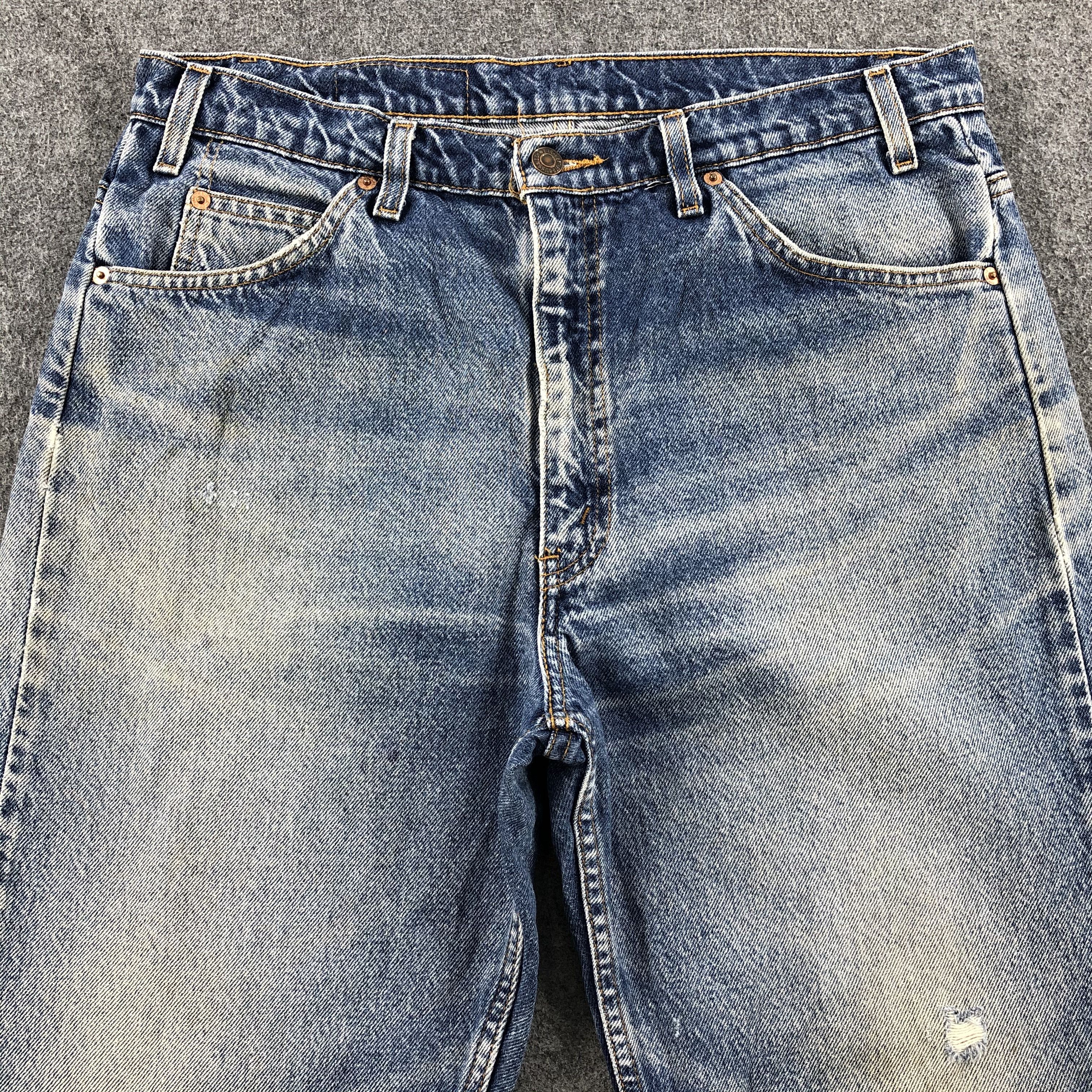 Levi's × Vintage 90s Vintage Levis 505 Orange Tab Jeans-JM1773 Size US 35 - 3 Thumbnail