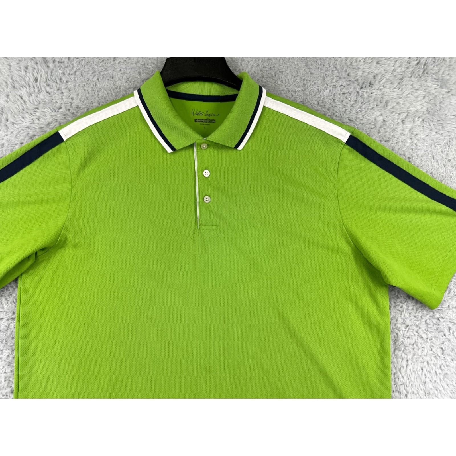 Vintage Walter Hagen Polo Shirt Mens L Green 100% Polyester Golf Lightweight Casual Everyday Shirts Size US L / EU 52-54 / 3 - 5 Thumbnail