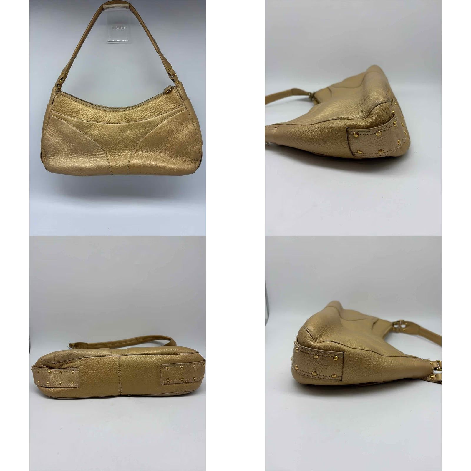 Cole Haan Cole Haan Pebbled Tan Shoulder Bag Size ONE SIZE - 8 Thumbnail