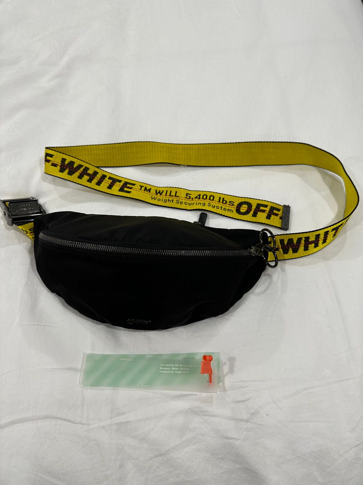 Pre-owned Off White X Virgil Abloh Off-white Virgil Abloh Crossbody Belt Bag Nylon In Black