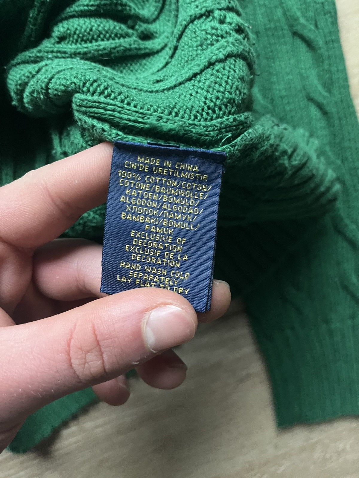 Polo Ralph Lauren Polo Ralph Lauren green cable knit oldmoney classy luxury Size M / US 6-8 / IT 42-44 - 7 Thumbnail