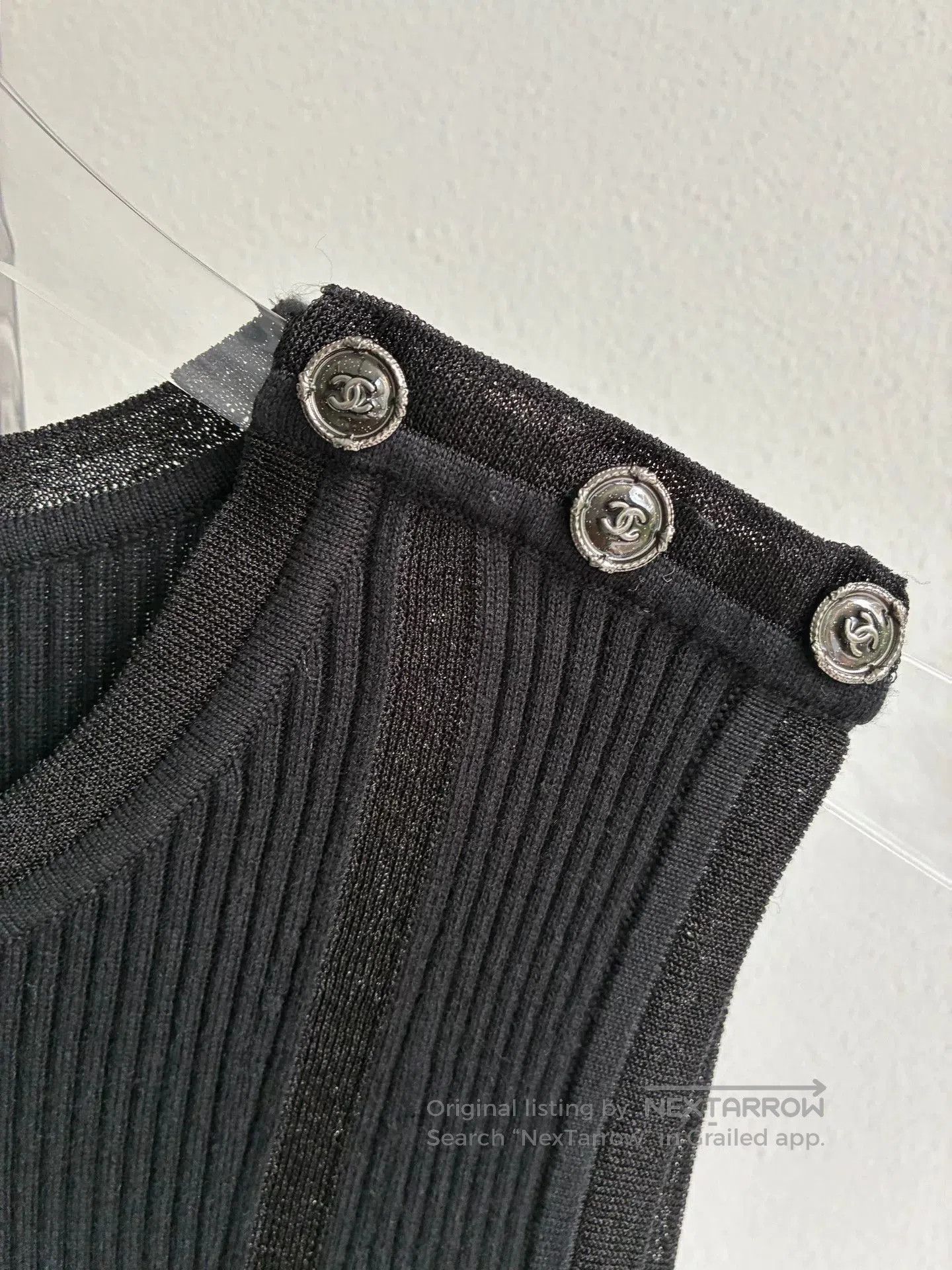 Chanel Chanel Black Knit Sleeveless Vest. Size XXS / US 00 / IT 34 - 4 Thumbnail