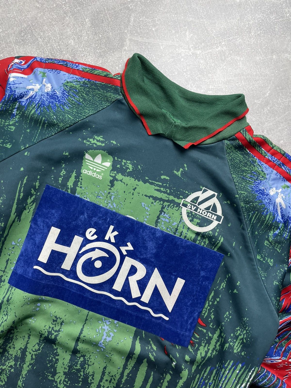 Adidas Vintage Adidas SV Horn Goalkeeper Jersey Vintage Graphic Size US L / EU 52-54 / 3 - 3 Thumbnail