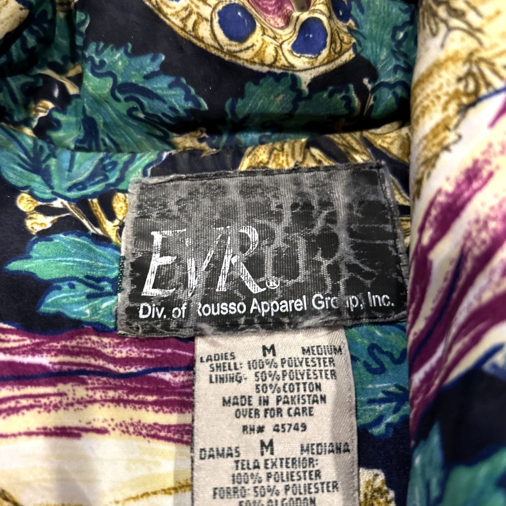 Vintage VINTAGE EVR Convertible Wind Breaker Jacket Womens M Purple Paisley Short Softshell Full Zip Pocket 1990s Outdoor Mens? Womens Size M / US 6-8 / IT 42-44 - 2 Thumbnail