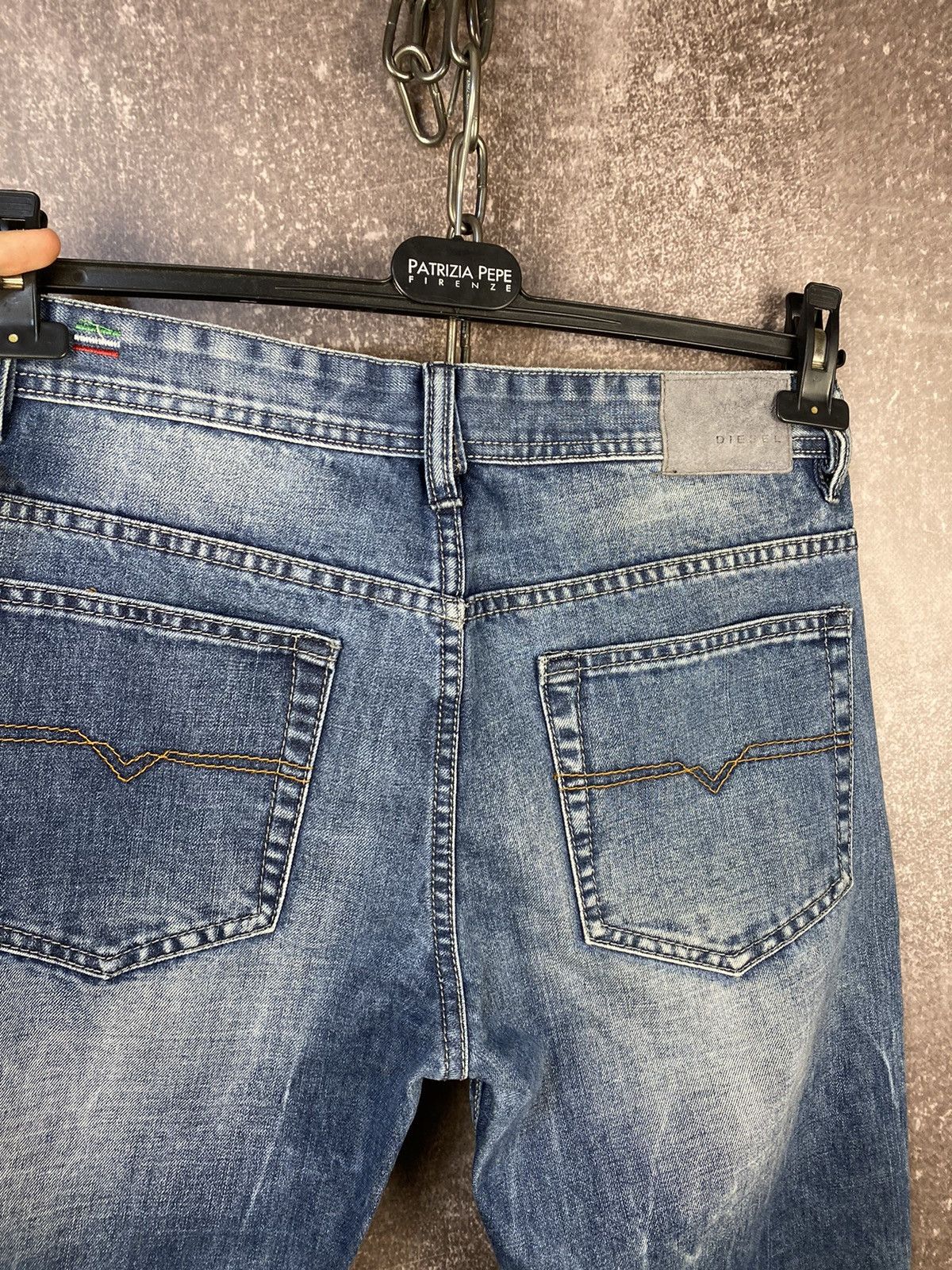 Adidas Vintage Diesel x Adidas Jeans Dirty Pants Faded Denim Y2K Size US 33 - 5 Thumbnail