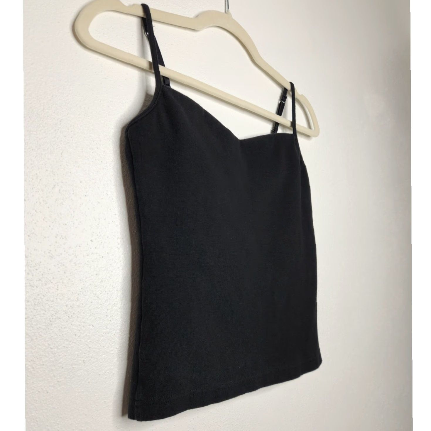 Energie VINTAGE Energie Tank Top Cami Medium Black Stretch Fairy Goth Emo 90s 00s Tank Womens M Black Energy Size M / US 6-8 / IT 42-44 - 2 Thumbnail