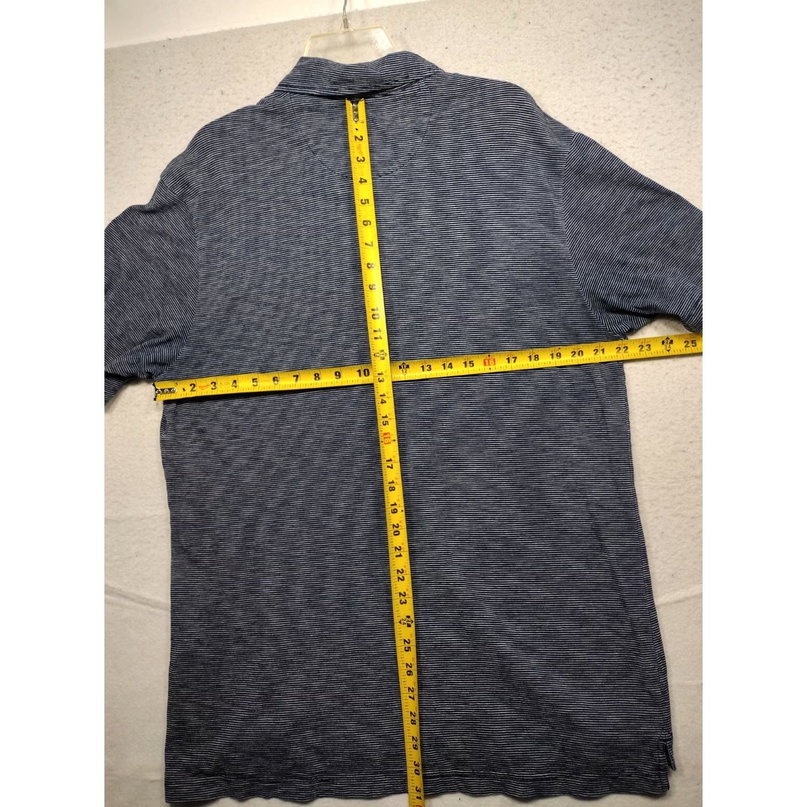 Peter Millar Peter Millar Polo Shirt Mens Large Blue Striped Golf Casual Size US L / EU 52-54 / 3 - 6 Thumbnail
