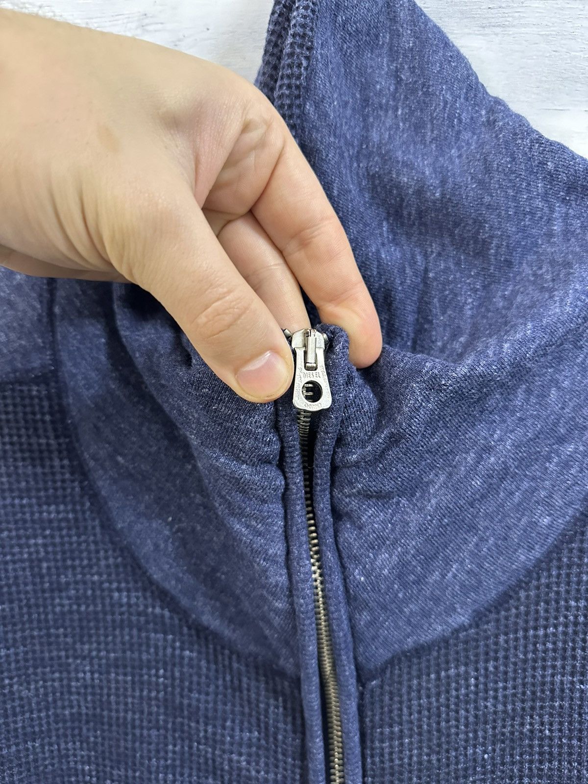 Diesel Rare Vintage Zip Sweatshirt Diesel Japan Avant-Garde Style. Size US XL / EU 56 / 4 - 4 Thumbnail